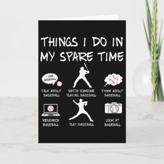 Things I Do In My Spare Time Sell Lover Sport Men  Card