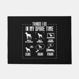Things I Do In My Spare Time Weimaraner Doormat