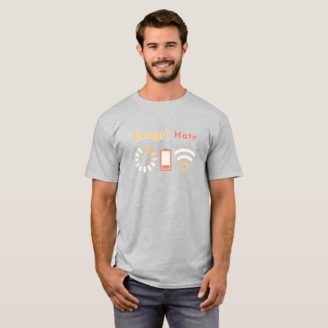 Things I Hate Computer Coding T-Shirt (Front Full)