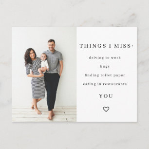 Things I Miss Quarantine Postcard