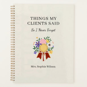 Things My Clients Said Funny Nurse Personalised  Planner