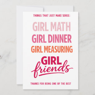 Things That Just Make Sense Friendship Card