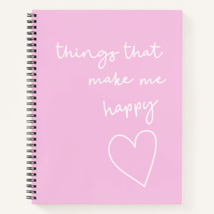 Things That Make Happy Gratitude Journal