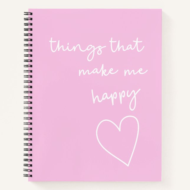 Things That Make Happy Gratitude Journal (Front)