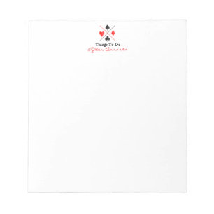 Things To Do After Canasta Notepad