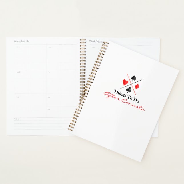 Things To Do After Canasta Planner (Display)