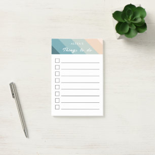 Things to do list - Coastal Stripes Post-it Notes