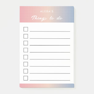 Things to do list - Vaporwave Post-it Notes
