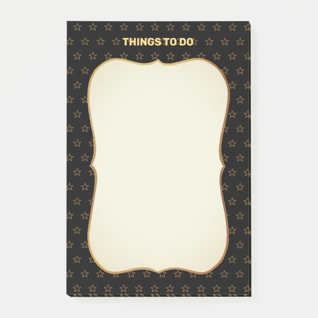 Things To Do & Star Pattern Post-it Notes (Front)