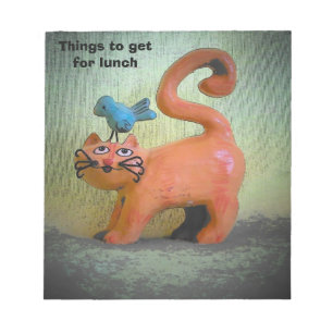 Things to get for lunch hungry kitty notepad