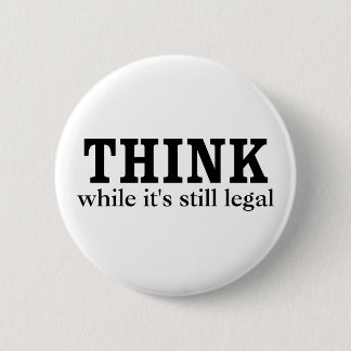 THINK 6 CM ROUND BADGE