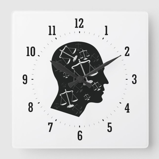 Think About Justice Wall Clock (Front)