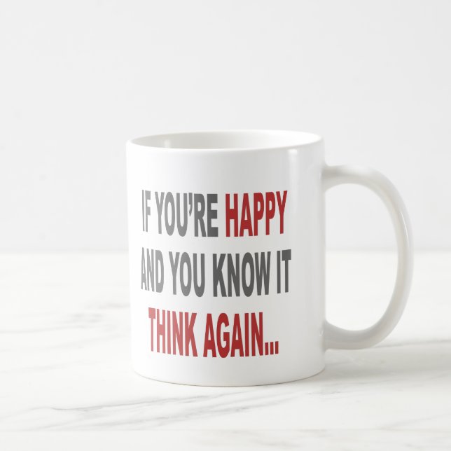 Think Again Coffee Mug (Right)