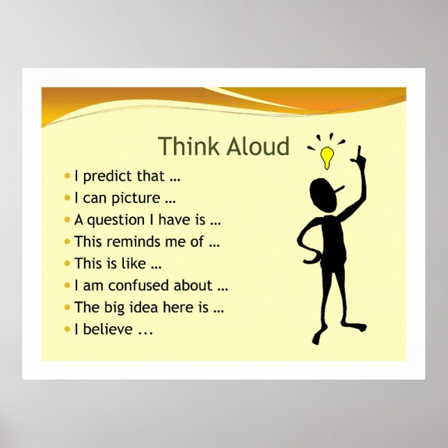 Think Aloud Poster (Front)