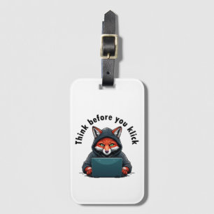 Think before you click - Cyber Security Luggage Tag