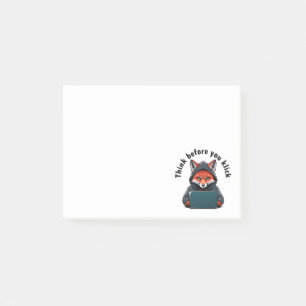 Think before you click - Cyber Security Post-it Notes
