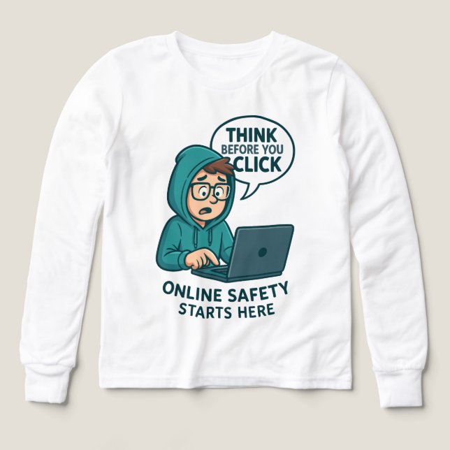 Think Before You Click - Online Safety Awareness (Design Front)