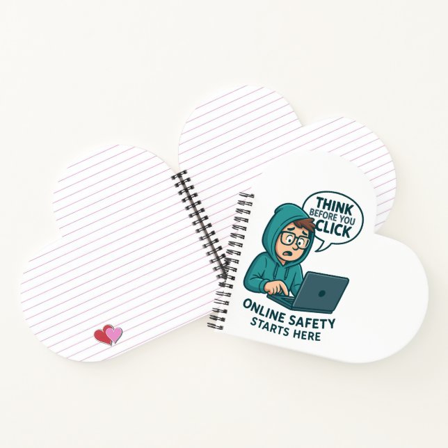 Think Before You Click - Online Safety Awareness Notebook (Inside)