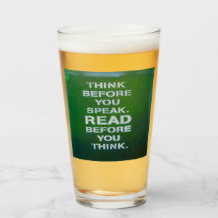 Think Before You Speak Wise Words Glass