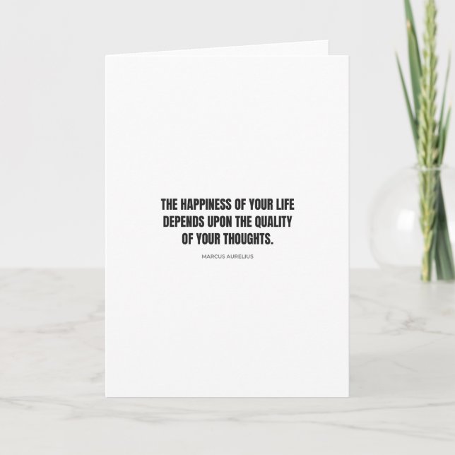 Think Better, Live Happier – Marcus Aurelius Card (Front)
