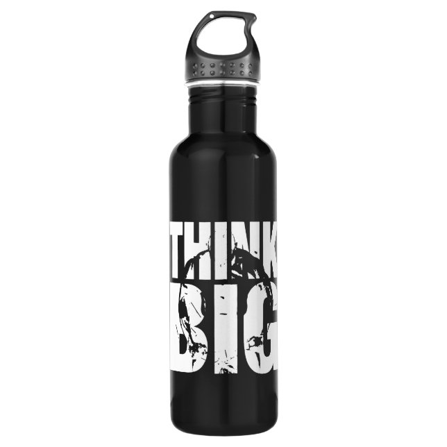 Think Big - Bodybuilding Motivation 710 Ml Water Bottle (Front)