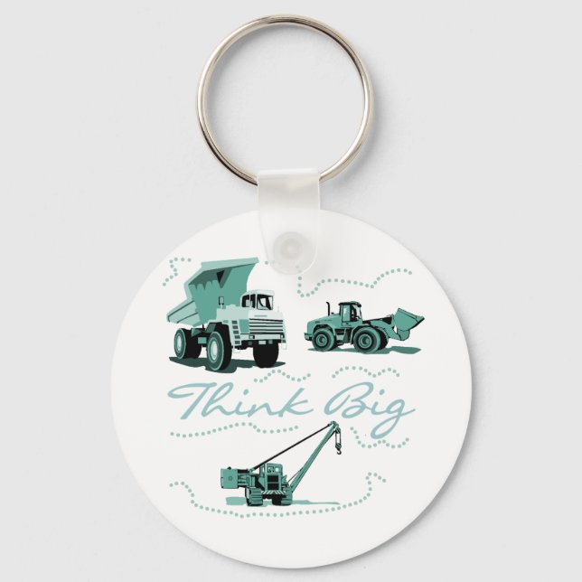 Think Big Construction T-shits and Gifts Key Ring (Front)