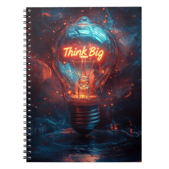 Think Big Lightbulb Journal Creative Notebook (Front)