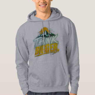 Think Bigger – Motivational Growth Mindset Design Hoodie