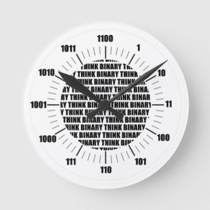 Think Binary Clock (Geek Humour)