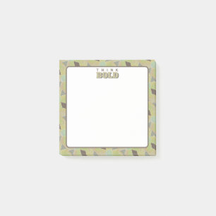 Think Bold Olive Green Brainstorming Post-it Notes