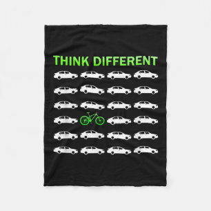 Think Different Biking Environmental Protection Fleece Blanket