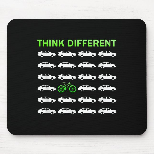 Think Different Biking Environmental Protection Mouse Pad (Front)