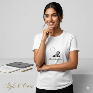 Think Different Slogan Girls' T-Shirt