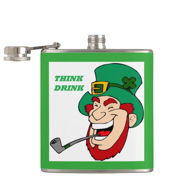 THINK DRINK HIP FLASK (Opened)