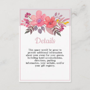 Think Dusty Pinks Details Enclosure Card