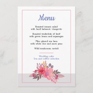 Think Dusty Pinks Menu