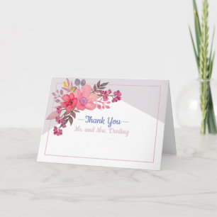 Think Dusty Pinks with Grey Card