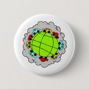 Think Electric Cars 6 Cm Round Badge