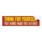 Think For Yourself Bumper Sticker