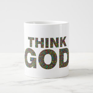 Think god large coffee mug