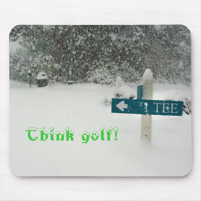 Think golf! mouse pad (Front)