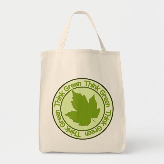 Think Green bag - choose style & colour (Front)