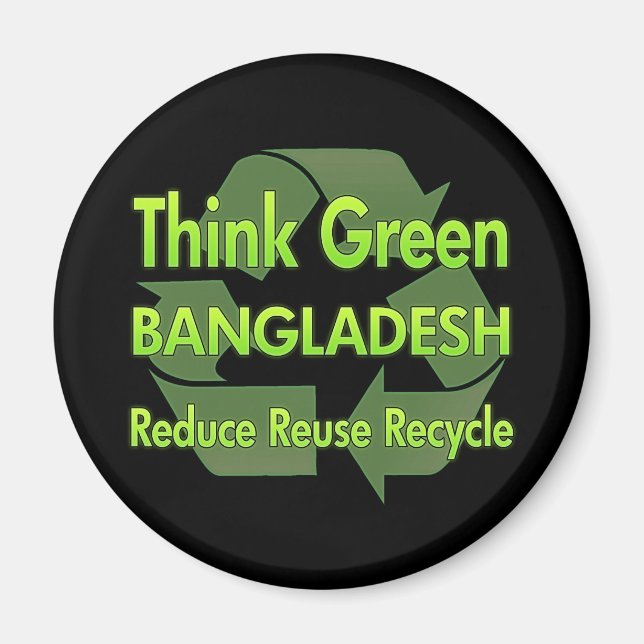 Think Green Bangladesh Magnet (Front)