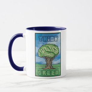 Think Green Brain Mug