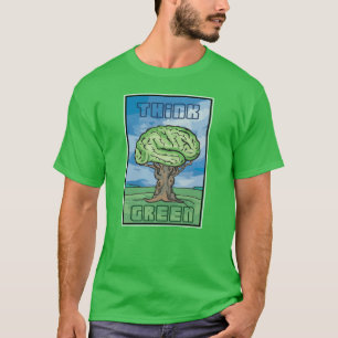 Think Green Brain T-Shirt