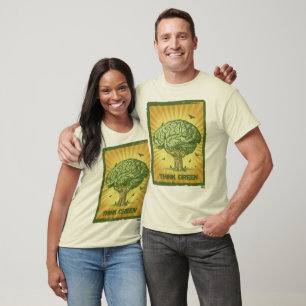 Think Green Brain Tree T-Shirt