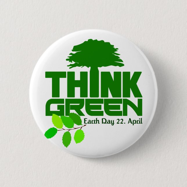 Think Green button (Front)