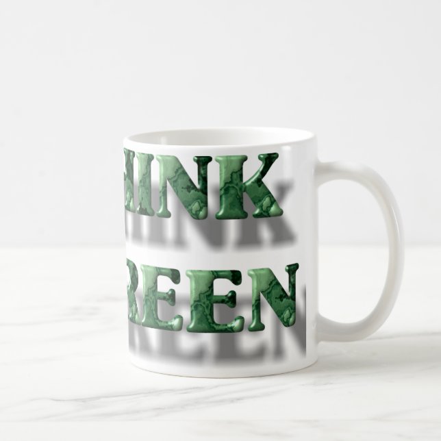 Think Green Coffee Mug (Right)