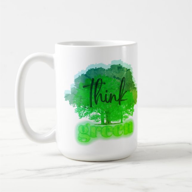 Think Green Coffee Mug (Left)