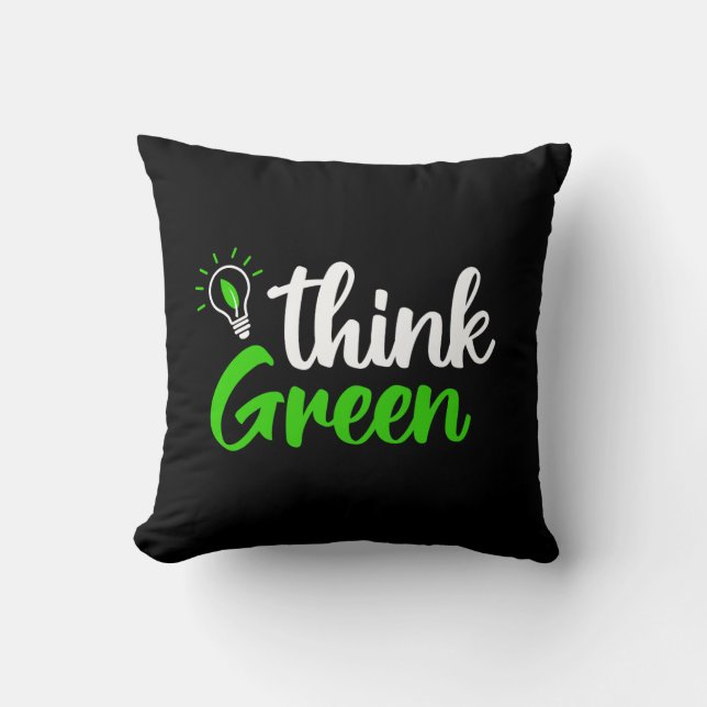 Think green  cushion (Front)